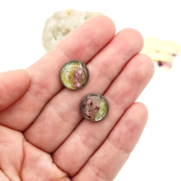 Náušnice - Hortenziové