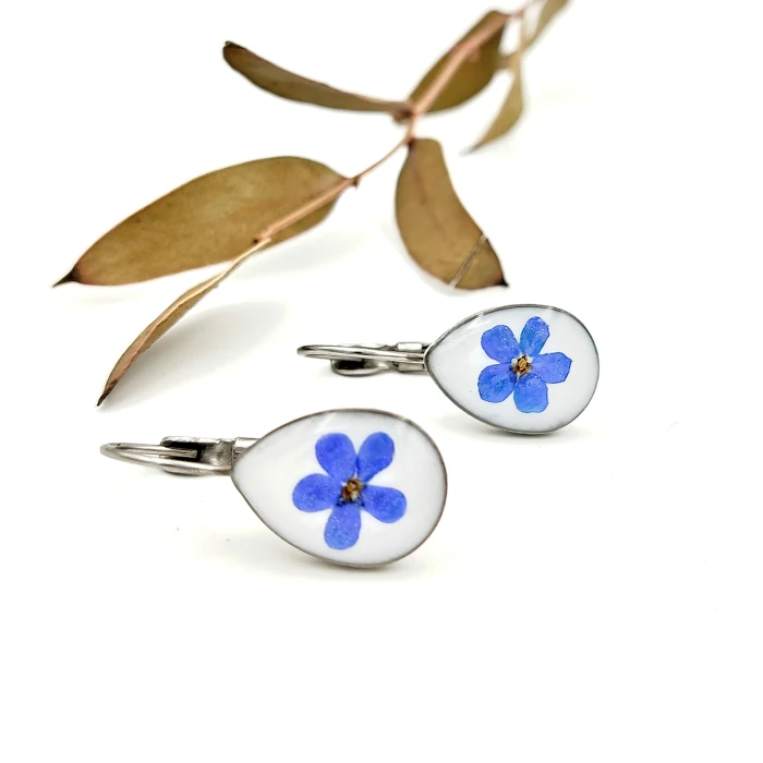 Náušnice - Nezábudkové 9