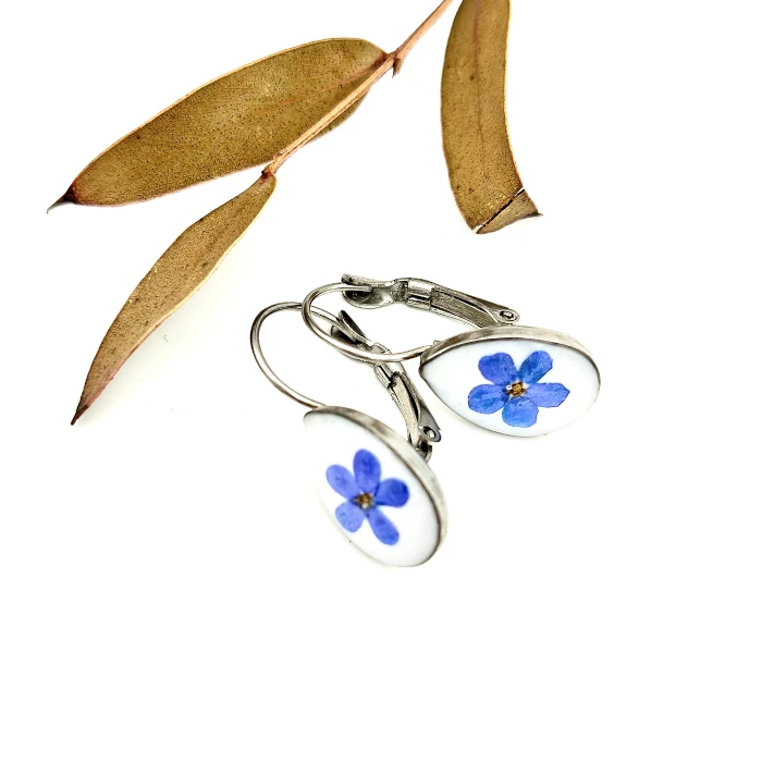 Náušnice - Nezábudkové 9