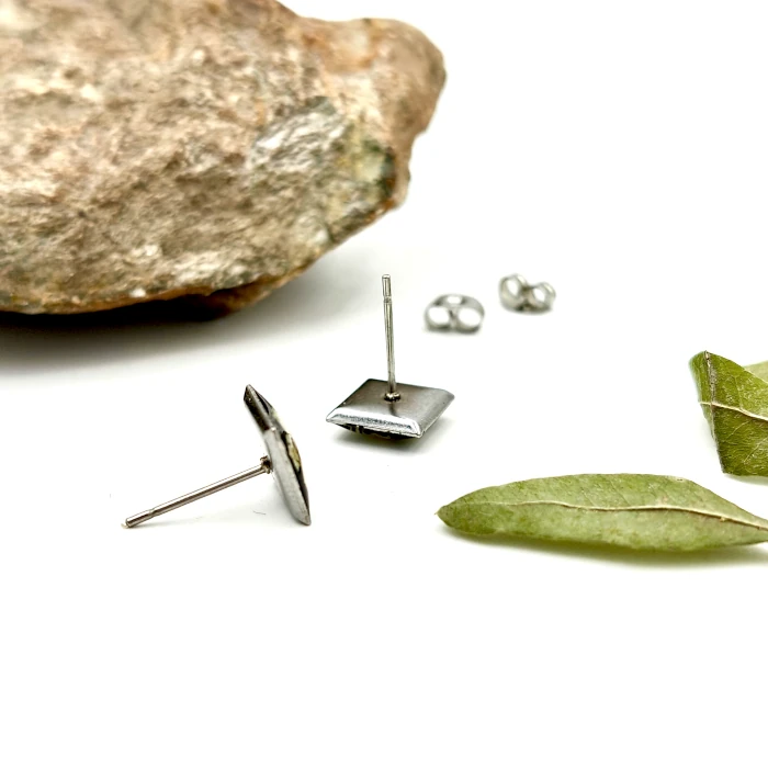 Náušnice - Malé štvorčeky 2